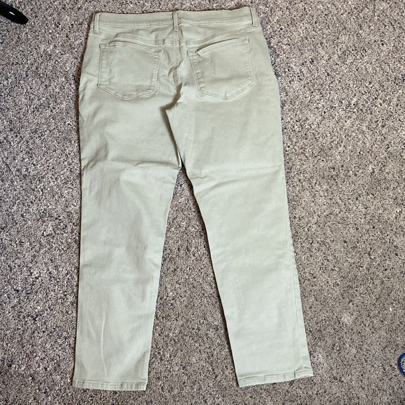 Sonoma Akiva Green Straight Leg Girlfriend Jeans Mid Rise Sz 12 - Picture 4 of 7
